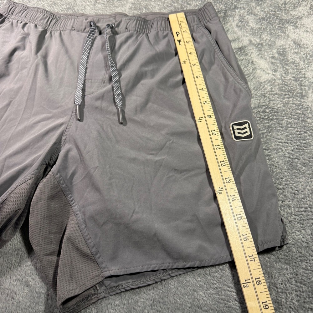 MTN OPS Mens 2XL Gray Performance Athletic Training Shorts Lined 7" Inseam - Picture 4 of 7